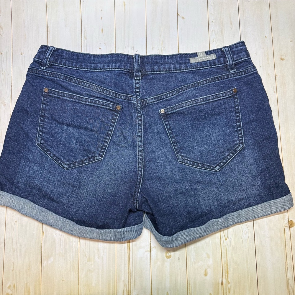 LC Lauren Conrad Dark Blue Jean Shorts - Picture 2 of 3
